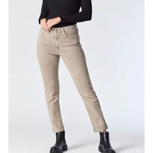 MAVI Kathleen High Rise Slim Boyfriend Jean Beige Sz 24‎